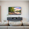 Wall-mounted Sony Bravia TV showing a vivid landscape with crisp, clear picture quality