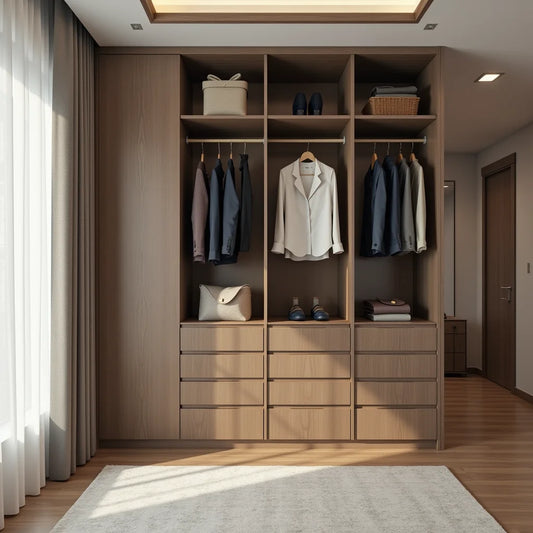 Residential Interiors, 3 BHK Apartment Interior Design, Smart Wardrobes - Smart Wardrobes for 3 BHK Homes in Modern Interiors