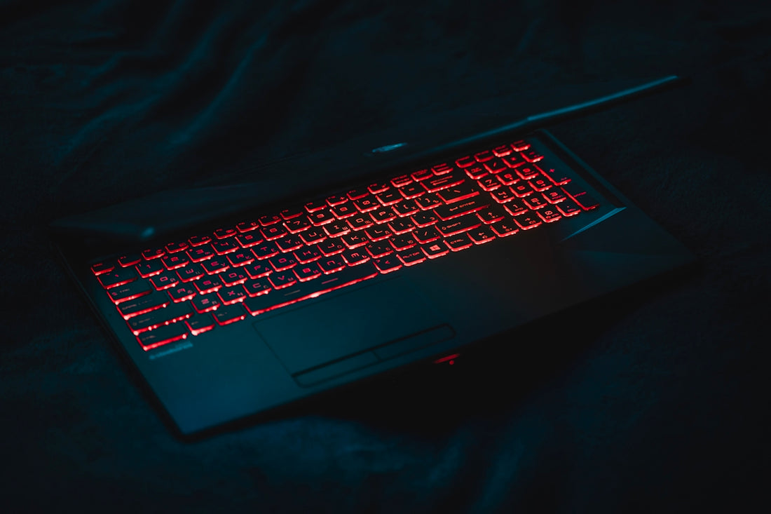 black and gray laptop computer
