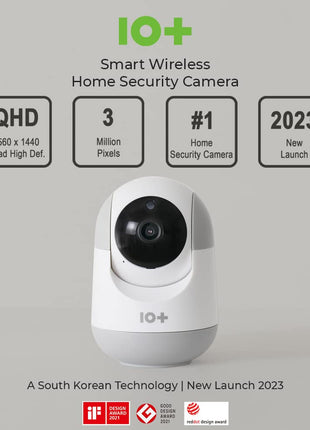 10+ TENPL 3MP, New Launch 2023, QHD Camera, 360° Coverage, Smart Mobile App, View & Talk, Night Vision, Motion Alert, SD Card (Upto 256 GB), Smart Home Security Camera. 