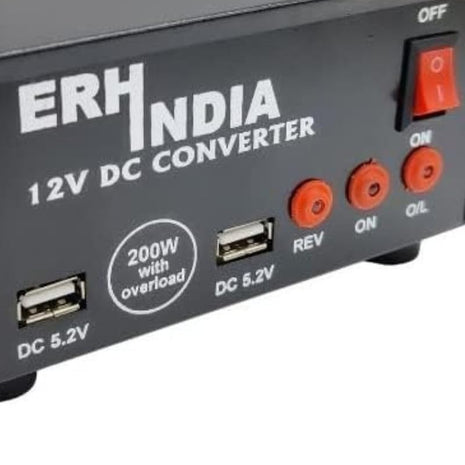 200 watt Solar Converter 12v with 2 ac Ports 