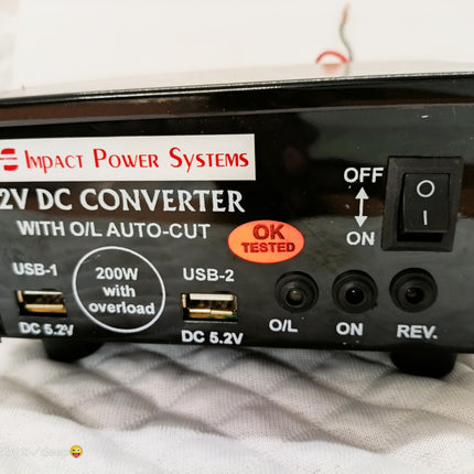 200Watt Converter, 200W Mini Inverter for Home, Car, Laptop, D2H Box, Mobile Charger(12V DC to 220V AC Solar Converter),220v Ac Converter Mini Inverter 