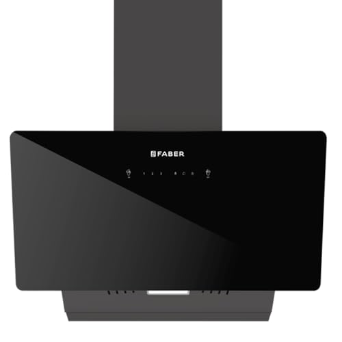 Faber 90cm 1200 m³/hr Vertical Wall Mounted Chimney|Filterless|Two Way Suction|Auto Clean|8 Yrs on Motor & 2 Yrs Comprehensive Warranty by Faber|Touch & Gesture Control|Hood Mojito IN HC SC FL BK 90 