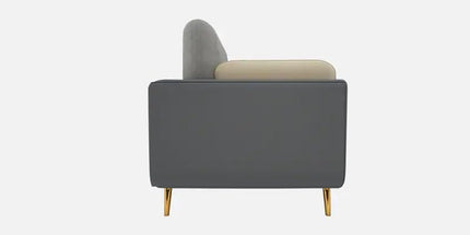 PREMIUM CART Velvet Contemperory Sofa Couch with Cushion Chaise Lounge Sectiona Sofa Perfect for Living Room & Bedroom Guests Home & Office (3 Seater Sofa Grey & Beige) 