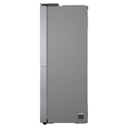 LG 655 L Frost-Free Smart Inverter Double Door Side-By-Side Refrigerator (GL-B257HDSY, Dazzle Steel, Express Freeze | Multi Air-Flow) 