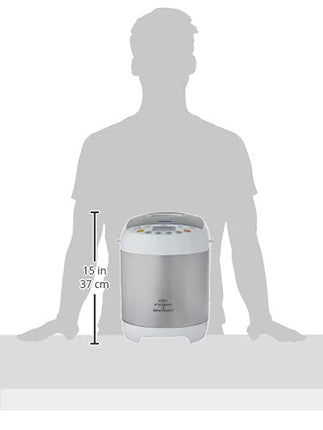 Kent Atta and Bread Maker for Home, Fully Automatic With 19 Pre-set Menu, 550w 16010 (Steel Grey) 