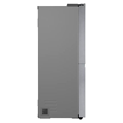 LG 655 L Frost-Free Smart Inverter Double Door Side-By-Side Refrigerator (GL-B257HDSY, Dazzle Steel, Express Freeze | Multi Air-Flow) 