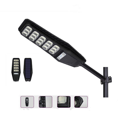 300W LED Solar Street Light Outdoor - Motion Sensor Dusk to Dawn 15000LM IP65 Waterproof Solar Security Flood Lights Outdoor with Remote Control for Yard, Driveway, Garden, Parking Lot, Garage 