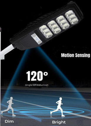 300W LED Solar Street Light Outdoor - Motion Sensor Dusk to Dawn 15000LM IP65 Waterproof Solar Security Flood Lights Outdoor with Remote Control for Yard, Driveway, Garden, Parking Lot, Garage 