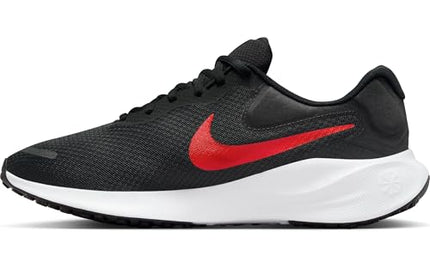 Nike Revolution 7-Black/University Red-White-Fb2207-003-6Uk - Mens, Running Shoes