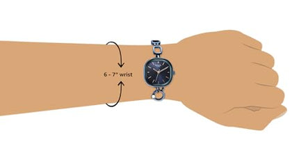 Titan Raga Delight Blue Dial Analog Metal Strap Watch for Women-NS2693QM01 