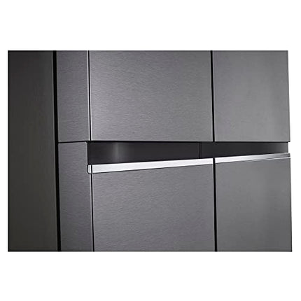 LG 655 L Frost-Free Smart Inverter Double Door Side-By-Side Refrigerator (GL-B257HDSY, Dazzle Steel, Express Freeze | Multi Air-Flow) 