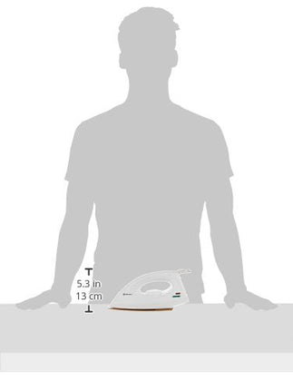 Bajaj Dx-7 1000W Dry Iron With Advance Soleplate And Anti-Bacterial German Coating Technology, White, 1000 Watts 