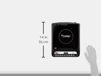 Prestige PIC 20 1600 Watts Induction Cooktop |Indian Menu Option |High Voltage Surge Protection| Automatic Power & Temperature Adjustment|1 year Warranty |Black 
