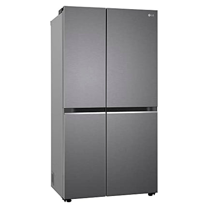 LG 655 L Frost-Free Smart Inverter Double Door Side-By-Side Refrigerator (GL-B257HDSY, Dazzle Steel, Express Freeze | Multi Air-Flow) 