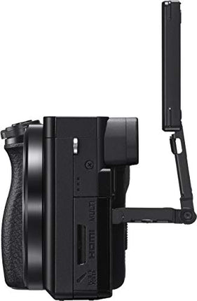 Sony New Alpha ILCE-6100X (Previously ILCE-6100Y) with Upgraded SELP1650 (Ver 2) Power Zoom Lens + SEL55210 Lens | 24.2 MP | APS-C Sensor | Fast Auto Focus | Tiltable LCD – Black 