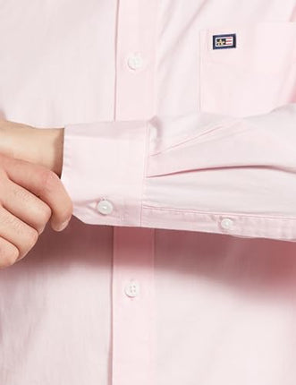 Arrow Men's Solid Slim Fit Shirt (ASFKOSH2024_Light Pink 39) 