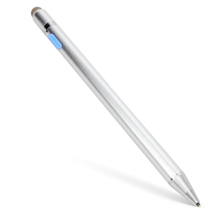 Google Pixelbook Go Stylus Pen, BoxWave [AccuPoint Active Stylus] Electronic Stylus with Ultra Fine Tip for Google Pixelbook Go - Metallic Silver