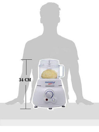 Home Plus Magic 400 Watts Atta Kneader | Food Processor | Cirtus Juicer | Vegetable Chopper | Whisker (White) 