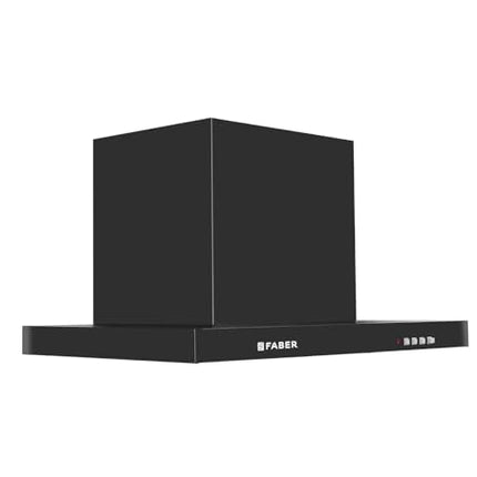 Faber 60 cm 1000 m³/hr T-Shape Kitchen Chimney || Baffle Filter || 12 years warranty on Motor|| Motor- 250 Watt (HOOD MARS PB BF BK 60) 