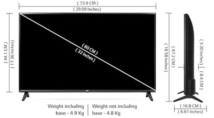 LG 80 cm (32 inches) HD Ready Smart LED TV 32LQ576BPSA (Ceramic Black) 