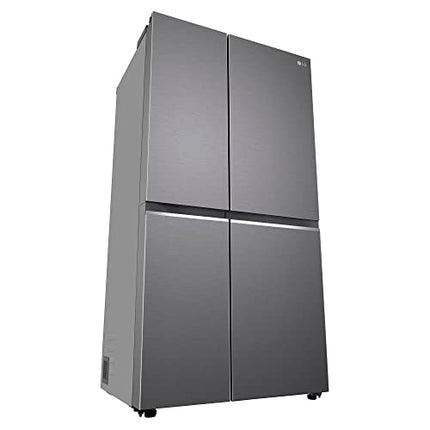 LG 655 L Frost-Free Smart Inverter Double Door Side-By-Side Refrigerator (GL-B257HDSY, Dazzle Steel, Express Freeze | Multi Air-Flow) 