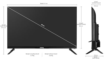 ONIDA 80 cm (32 inches) Nexg Series HD Ready Smart Google QLED TV QZ32HI 