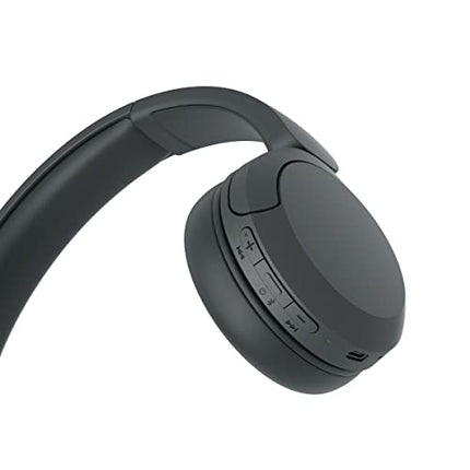 Sony WH-CH520 Wireless Bluetooth Headphones with Mic, Up to 50Hrs Battery-Black 