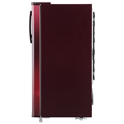 LG 185 L 4 Star Direct-Cool Inverter Single Door Refrigerator (GL-B199OSEY, Scarlet Euphoria, Smart Connect) 