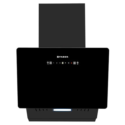 Faber 60 cm 1200 m3/hr Vertical Wall Mounted Chimney|Filterless|Two Way Suction|Auto Clean|8 Yrs Motor &2Yrs Comprehensive Warranty by Faber|Touch & Gesture Control|Hood Mojito IN HC SC FL BK 60|black 