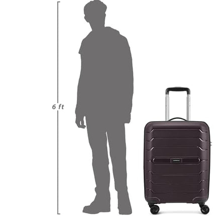 Aristocrat Liberty Cabin (Carry-On) Trolley Bag, 58Cm | Combination Lock | 8 Wheels | 5 Years International Warranty | New Saddle Brown 