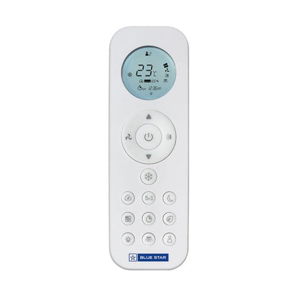 Blue star Premium Range 1.0ton 5 Star Inverter Split 100% Copper 2024 with android Remote Smart Ready, Blue Fins, Self Diagnosis, 2024 Model, IC512DNUR, White) 