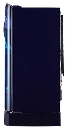 LG 185 L, 5 Star, Smart Inverter Compressor, Direct Cool Single Door Refrigerator (GL-D201ABIU.BBIZEBN, Blue ILAN, Moist N Fresh, Auto Smart Connect & Base Stand Drawer) 