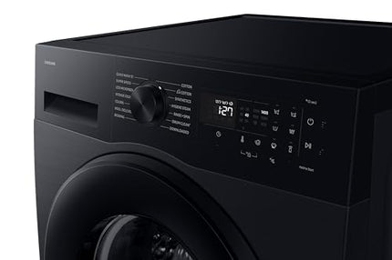 Samsung 12 kg, 5 Star, Super Speed, Wi-Fi, Hygiene Steam with Inbuilt Heater, Digital Inverter, Fully-Automatic Front Load Washing Machine (WW12DG5B24ABTL, Black) 
