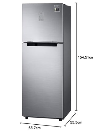 Samsung 236L 2 Star Inverter Frost-Free Convertible 3 In 1 Double Door Refrigerator Appliance (RT28C3732S8/HL,Elegant Inox) 