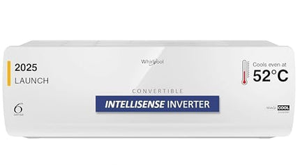 Whirlpool 1.0 Ton 3 Star, Magicool Inverter Split AC (MAGICOOL 10T 3S INV CNV S5K1PP0, Copper, Convertible 4-in-1 Cooling Mode, HD Filter White) 