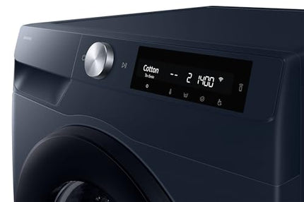 Samsung 12 kg, 5star, AI Control, Super Speed, Wi-Fi, Hygiene Steam with Inbuilt Heater, Digital Inverter, Fully-Automatic Front Load Washing Machine (WW12DG6B24ASTL, Navy) 