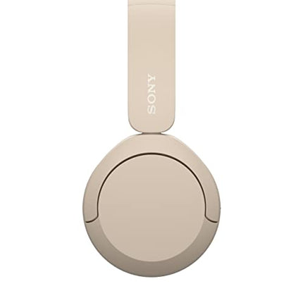 Sony WH-CH520 Wireless Bluetooth Headphones with Mic, Up to 50Hrs Battery-Beige 