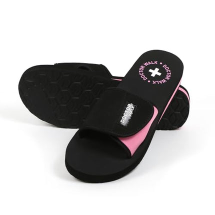 Doctor Walk Flip Flop for Women | Soft Comfortable | Breathable | Fashionable | Stylish | Trendy | Super soft | Lightweight | Anti-Slip Sole | Indoor & Outdoor | (DW-029) (Pink-07) 