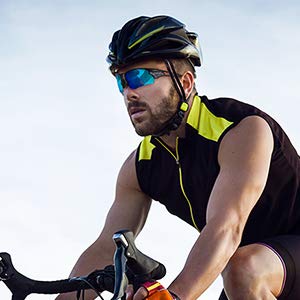 Legend Eyewear Sports Non-Polarized Sunglasses For Men Women Youth Ipl Cricket Baseball Fishing Cycling Running Golf Motorcycle Tac Glasses Uv400 (Blue Black) 