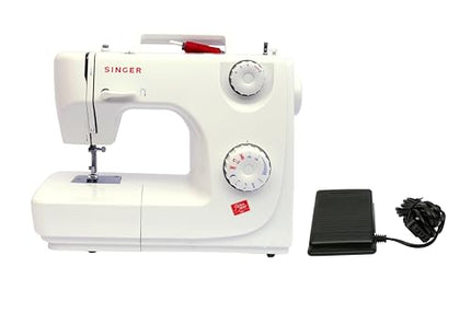 Singer 8280 Zig Zag Sewing Machine,8 Built in Stitches, 24 Stitch Function, Auto Needle Threader(White),70W Powerful motor 