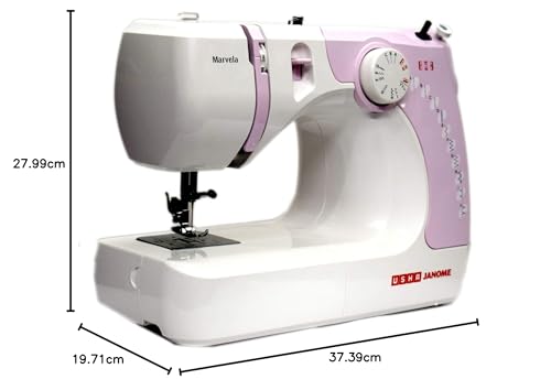 Usha New marvela Pink Electric Sewing Machine-Pink and White 