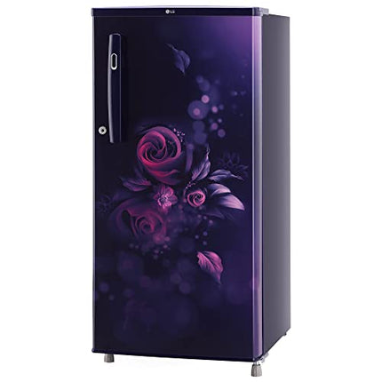 LG 185 L, 4 Star, Smart Inverter, Direct-Cool Single Door Refrigerator (GL-B199OBEY, Blue Euphoria, Smart Connect & Fast Ice Making) 