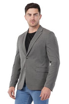 Integration Men's Casual Summer Coat, Stretchable Fabric, Ideal for Any Occasion (in, Numeric, 46, Regular, Grey) 