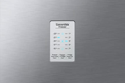 Samsung 236L 2 Star Inverter Frost-Free Convertible 3 In 1 Double Door Refrigerator Appliance (RT28C3832S8/HL,Elegant Inox), Base Stand Drawer 