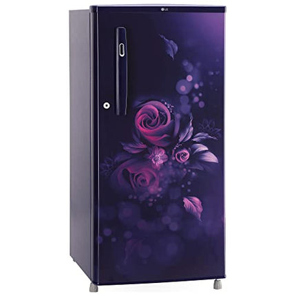 LG 185 L, 4 Star, Smart Inverter, Direct-Cool Single Door Refrigerator (GL-B199OBEY, Blue Euphoria, Smart Connect & Fast Ice Making) 
