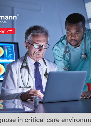 3M Littmann Cardiology IV Diagnostic Stethoscope, Black-Finish Chestpiece, Black Tube, Stem and Headset, 27 inch, 6163 