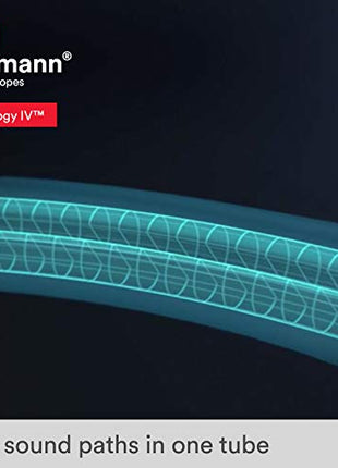 3M Littmann Cardiology IV Diagnostic Stethoscope, Rainbow-Finish Chestpiece, Black Tube, Stem and Headset, 27 inch, 6165 