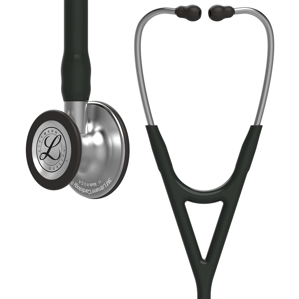 3M Littmann Cardiology IV Diagnostic Stethoscope, Standard-Finish Chestpiece, Black Tube, Stainless Stem and Headset, 27 inch, 6152 price under 20000