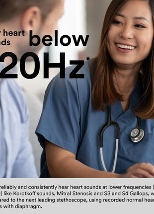 3M Littmann Classic III Monitoring Stethoscope, Rainbow-Finish Chestpiece, black stem and headset, Black Tube, 27 inch, 5870 